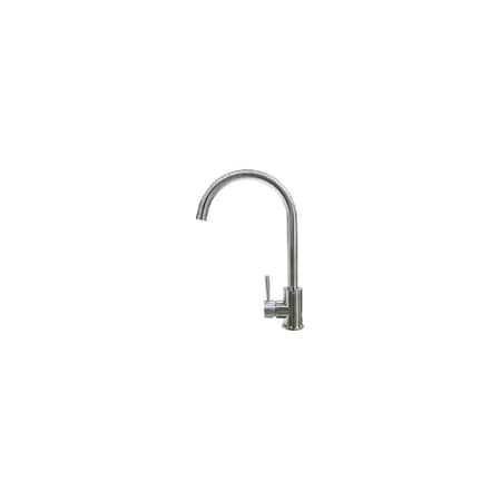 Lippert Flow-Max 719324 Gooseneck Single Hole Faucet; Curved 719324